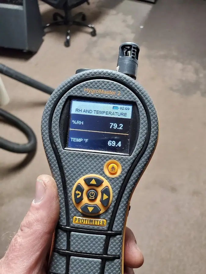 Moisture meter humidity assessment for Mold Remediation & Removal in Clovis